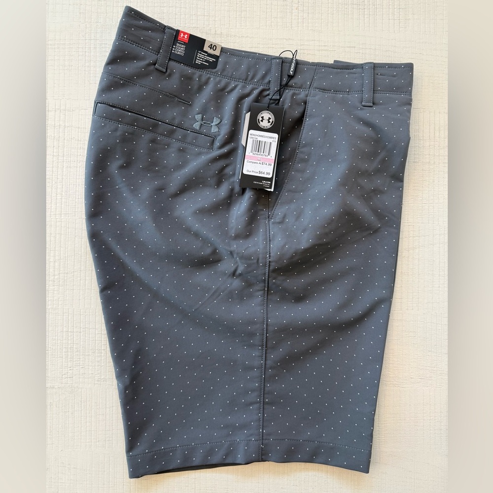 Under Armour Gray Flat Front Shorts Tailored Design